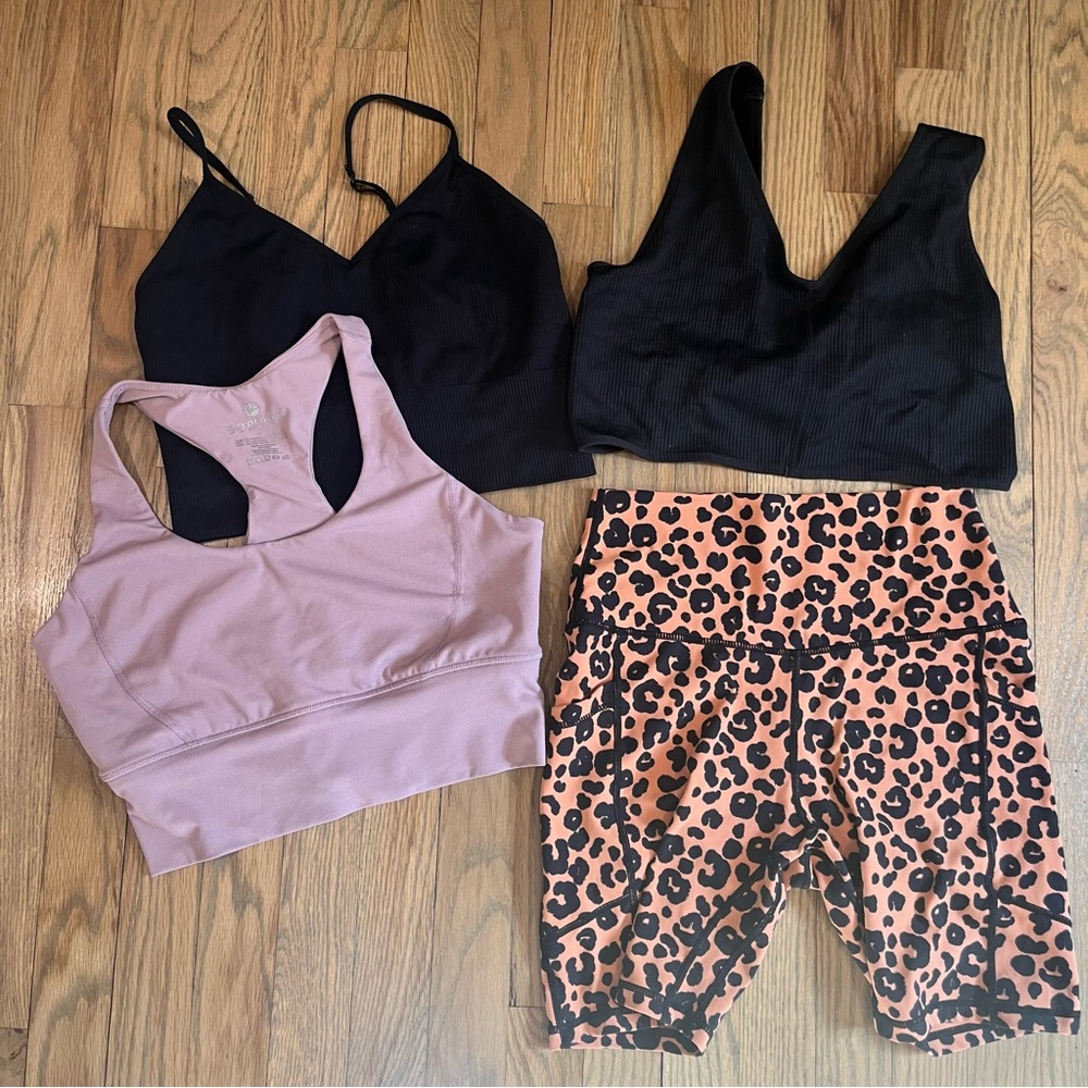 Sports Bras and Shorts Workout Bundle